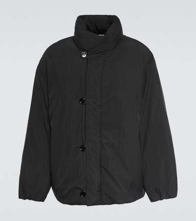 Lemaire Oversized Funnel-neck Padded Jacket In Black