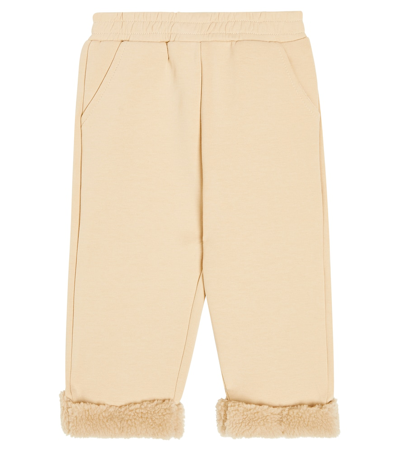 Donsje Baby Stoo Cotton-blend Sweatpants In Beige