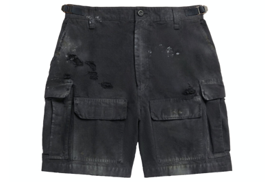 Pre-owned Balenciaga Men's Cargo Shorts Black