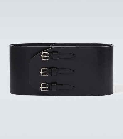 Dries Van Noten Leather Belt In Black