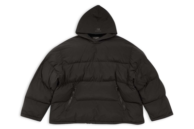 Pre-owned Balenciaga Sporty B Pull-over Puffer Jacket Black