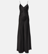 The Row Guinevere Silk-satin Gown In Black