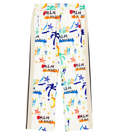 Palm Angels Kids' Printed Track Pants In Multicoloured