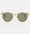 Jean Paul Gaultier X Karim Benzema 56-0174 Round Sunglasses In Gold
