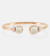 Pomellato Nudo 18kt Rose Gold Bangle With Prasiolites And Diamonds In Gold