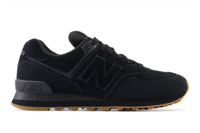 Pre-owned New Balance 574 Black Gum In Black/gum