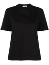 Ferragamo Cotton And Silk Blend T-shirt In Black