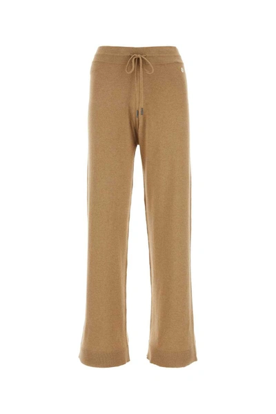 Woolrich Cashmere Blend Ribbed Trousers In Brown