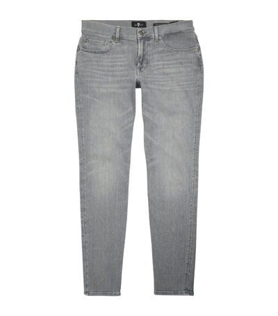 7 For All Mankind Paxtyn Tapered Jeans In Grey