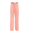 ALICE AND OLIVIA SATIN SIDE-SPLIT TROUSERS