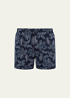 Hanro Men's Fancy Jersey Boxers In Wavy Paisley