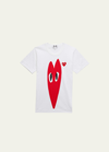 CDG PLAY HEART LOGO SHORT-SLEEVE T-SHIRT