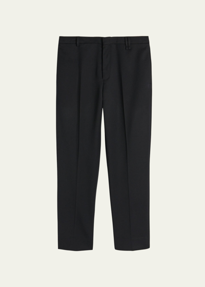 Simone Rocha Men's Wide-leg Wool Pants In Black
