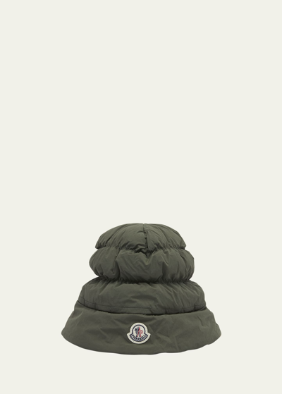 Moncler Genius X Pharrell Quilted Bucket Hat In Turquoise