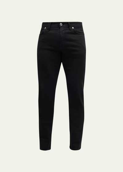 Brioni Men's Twill 5-pocket Pants In Black