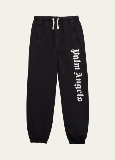 Palm Angels Overlogo Pants In Black