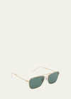 Ray Ban Rbr0102s Caravan Reverse Sunglasses In Gold Flash