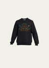 Casablanca Rainbow Crayon Temple Organic-cotton Sweatshirt In Rainbow Crayon Te