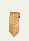 Charvet Men's Paisley Silk Tie In 19 Yellow