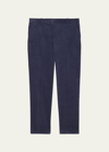 Theory Cropped Straight-leg Corduroy Pants In Nctrn Way
