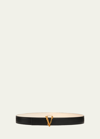 Versace Virtus Belt In Black / Gold