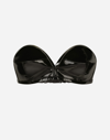 DOLCE & GABBANA PATENT LEATHER BANDEAU TOP