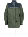 Chloé Utilitarian Safari Cotton Jacket In Green