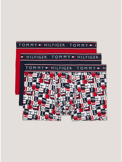 Tommy Hilfiger Cotton Stretch Trunk 3 In Sea