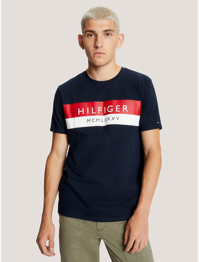 Tommy Hilfiger Hilfiger Stripe T In Desert Sky