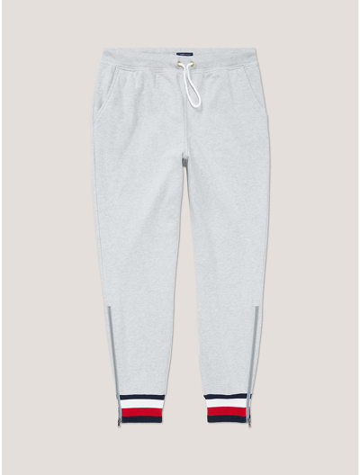 Tommy Hilfiger Relaxed Long Womens Sweatpants In Light Grey Heather