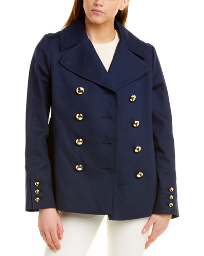 Kate Spade New York Classic Peacoat In Blue