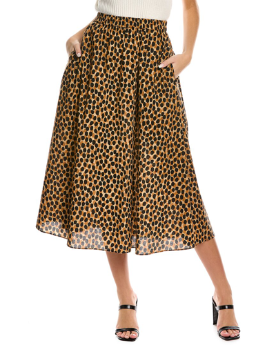 Kate Spade New York Dotty Leopard Midi Skirt