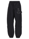 Jw Anderson Twisted Joggers In Black