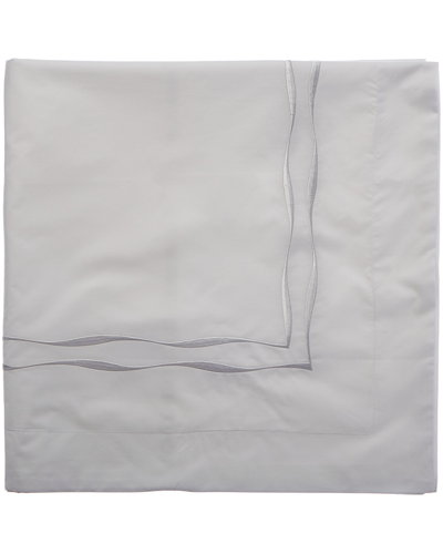 MELANGE MÉLANGE HOME PERCALE STRIPE EMBROIDERED 2PC EURO SHAMS