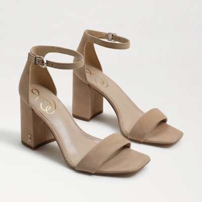 SAM EDELMAN SAM EDELMAN DANIELLA BLOCK HEEL SANDAL OATMEAL SUEDE