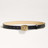 Sam Edelman Logo Radiant Belt In Black