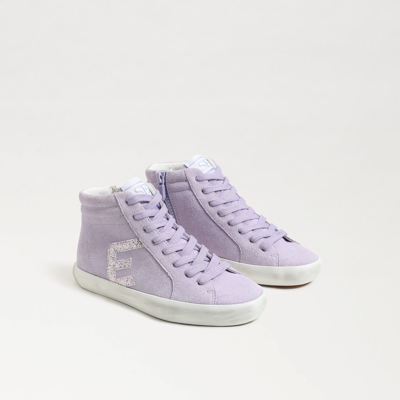 Sam Edelman Avon Kids High Top Sneaker Misty Lilac In Purple