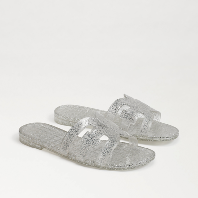 Sam Edelman Bay Jelly Slide Sandal In Silver
