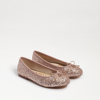 SAM EDELMAN SAM EDELMAN KIDS' FELICIA BALLET FLAT CHAMPAGNE GLITTER