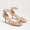 SAM EDELMAN SAM EDELMAN PEONIE KITTEN HEEL SANDAL BEIGE BLUSH PATENT