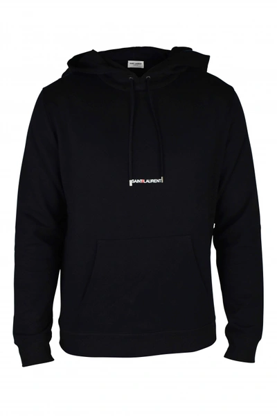 パーカー・フーディ [SAINT LAURENT PARIS]677259YB2PG1000 RIVE GAUCHE LOGO HOODIE Saint Laurent Black Rive Gauche Logo Hoodie In Noir | ModeSens