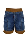 Dsquared2 Layered-design Denim Shorts