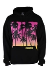 Dsquared2 Palm-tree Print Cotton Hoodie