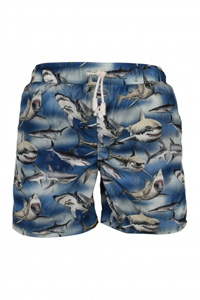 Palm Angels Swim Shorts In Blue