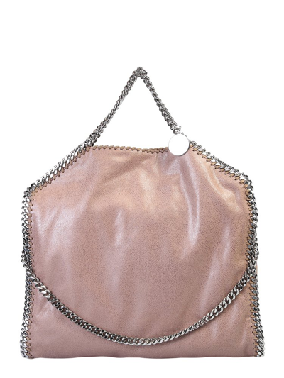 Stella Mccartney Falabella Chained Large Top Handle Bag In Brown