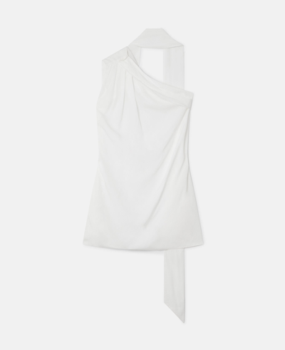 Stella Mccartney One-shoulder Scarf Top In Cream