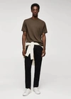 Mango Mercerised Regular-fit T-shirt Brown