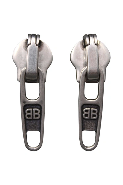 Balenciaga Zip-up Earrings In Default Title