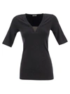 Brunello Cucinelli Monili-embellished T-shirt In Black