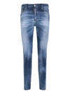 Dsquared2 Faded Slim-cut Jeans In Blue